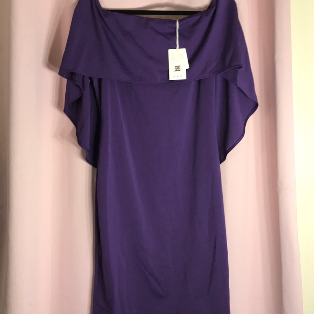 Grace Karin midi bat wing dress